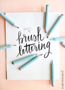 Brush lettering y caligrafia creativa