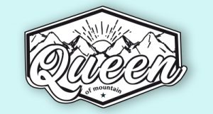Logotipo en blanco y negro de marca de montaña