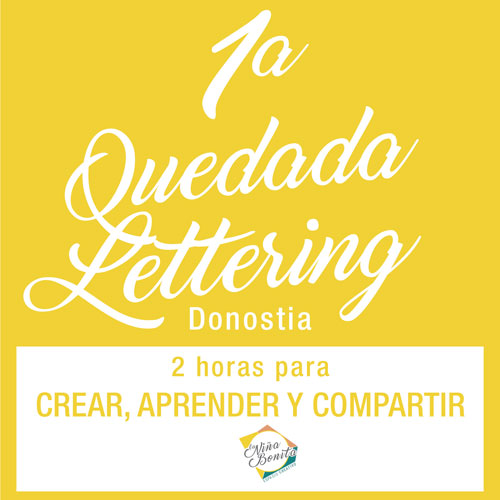 Quedada lettering y caligrafía Donostia