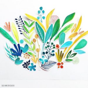 taller de ilustración botánica y collage